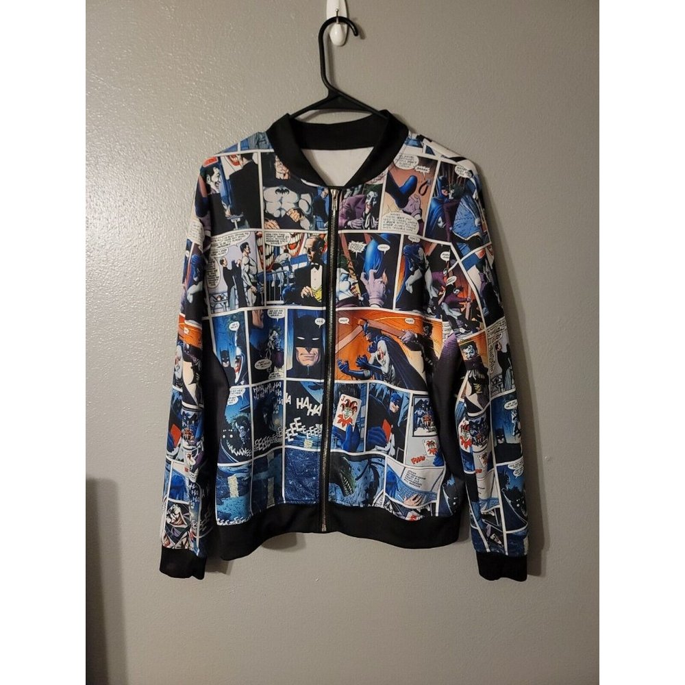 Batman Killing Joker Graphic Comic Full Zip Jacket Women's READ